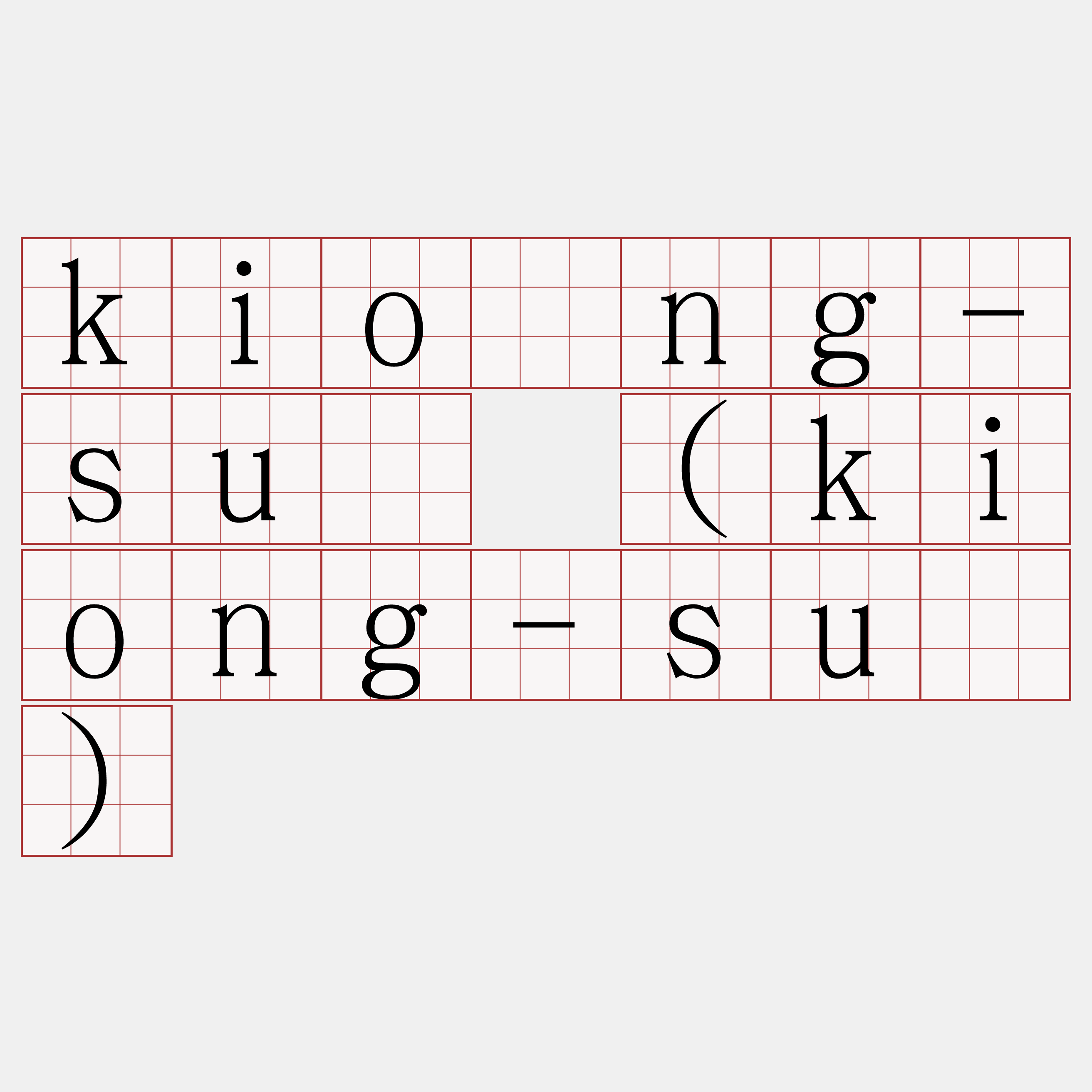 kiòng-sû (kiong-sû)